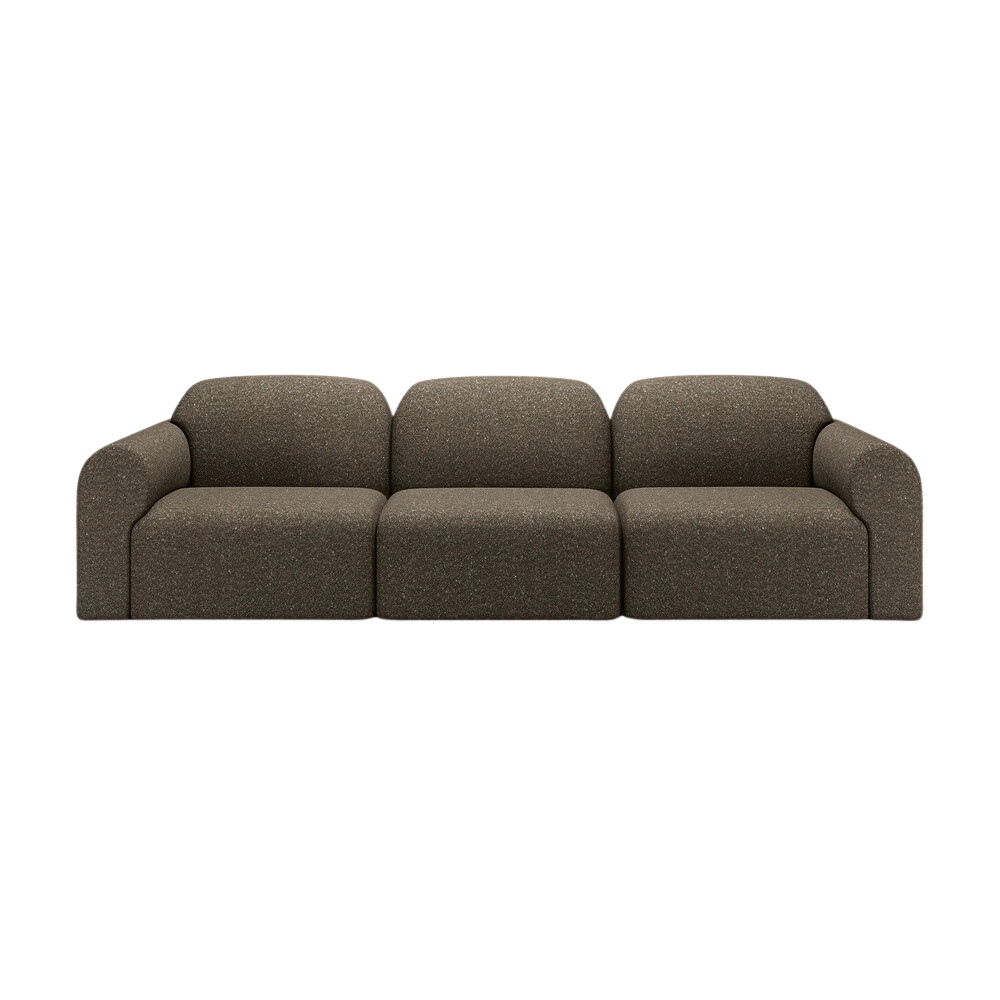 The Bulky Modular Three-Seater Sofa Cedar from Ethnicraft.