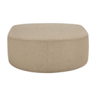 The Bulky Semi-Circle Footstool Almond from Ethnicraft.