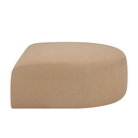 The Bulky Semi Circle Footstool by Ethnicraft from the side angle.