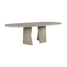 The Canyon Outdoor Dining Table by Ethnicraft from the back.