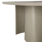 The Canyon Outdoor Dining Table by Ethnicraft focusing on the edge.