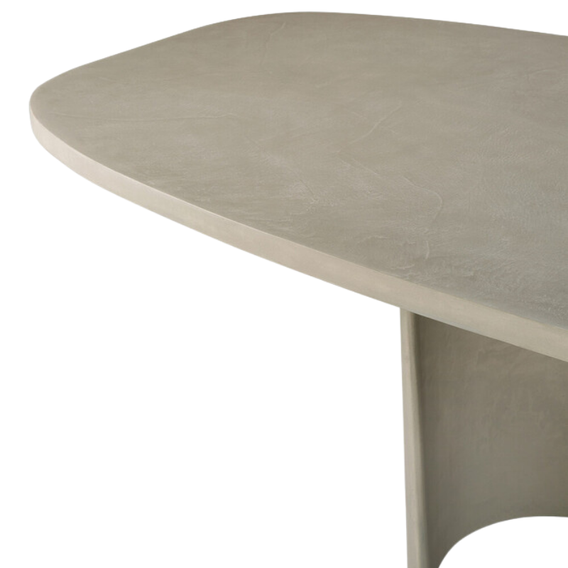 The Canyon Outdoor Dining Table by Ethnicraft from the top angle.