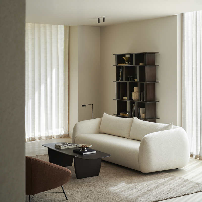 The Contour Sofa by Ethnicraft in the living room. 