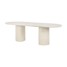 The Elements Oblong Dining Table by Ethnicraft from an angle.