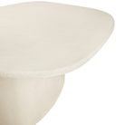 The Elements Pebble Dining Table by Ethnicraft from the edge close-up.