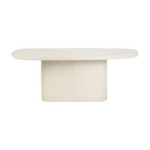 The Elements Pebble Dining Table by Ethnicraft from the front.