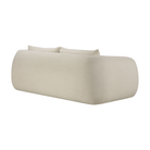 the Figur Sofa by Ethnicraft 2-seater in Chalk from the rear.