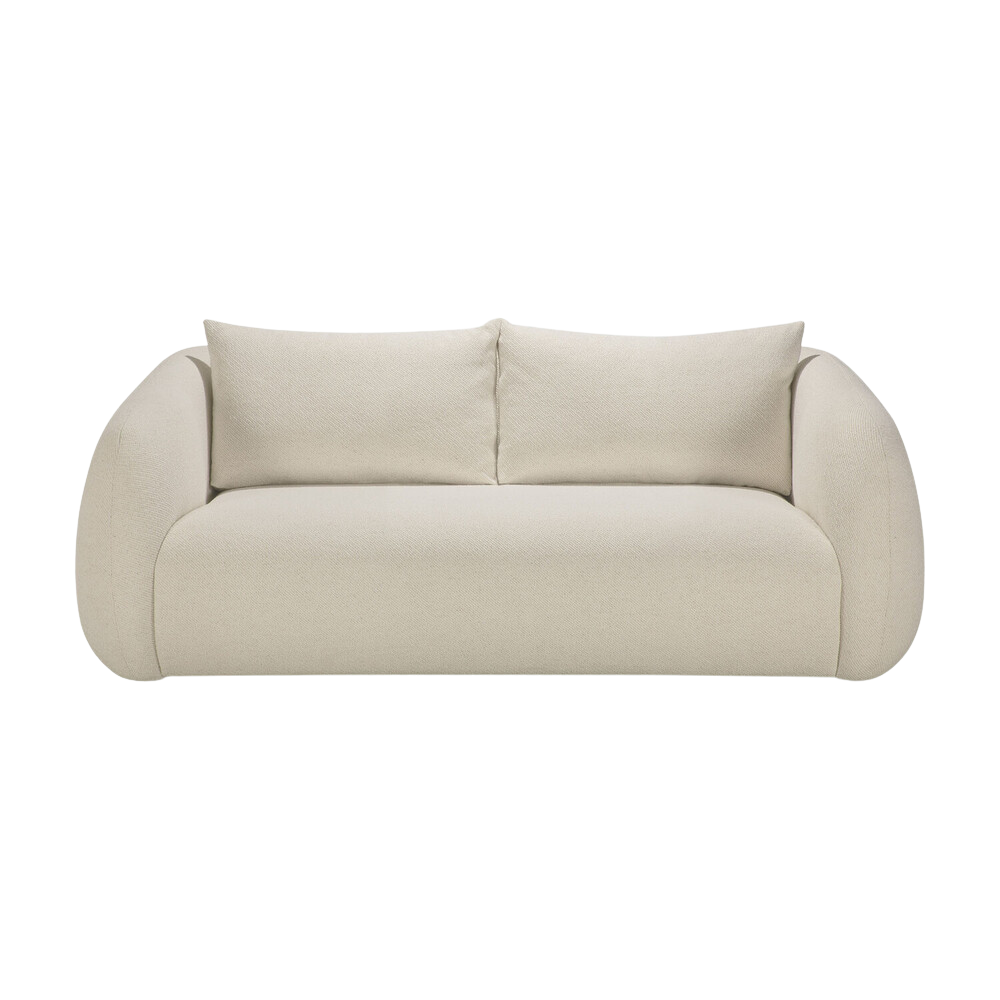 the Figur Sofa by Ethnicraft 2-seater in Chalk.