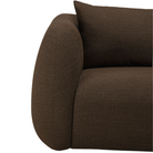 Detailedview of the Figur Sofa by Ethnicraft 3-seater in Chocolate.