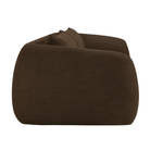 Profile view of the Figur Sofa by Ethnicraft 3-seater in Chocolate.