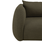 Detailed arm view of the Figur Sofa by Ethnicraft 3-seater in Eden.