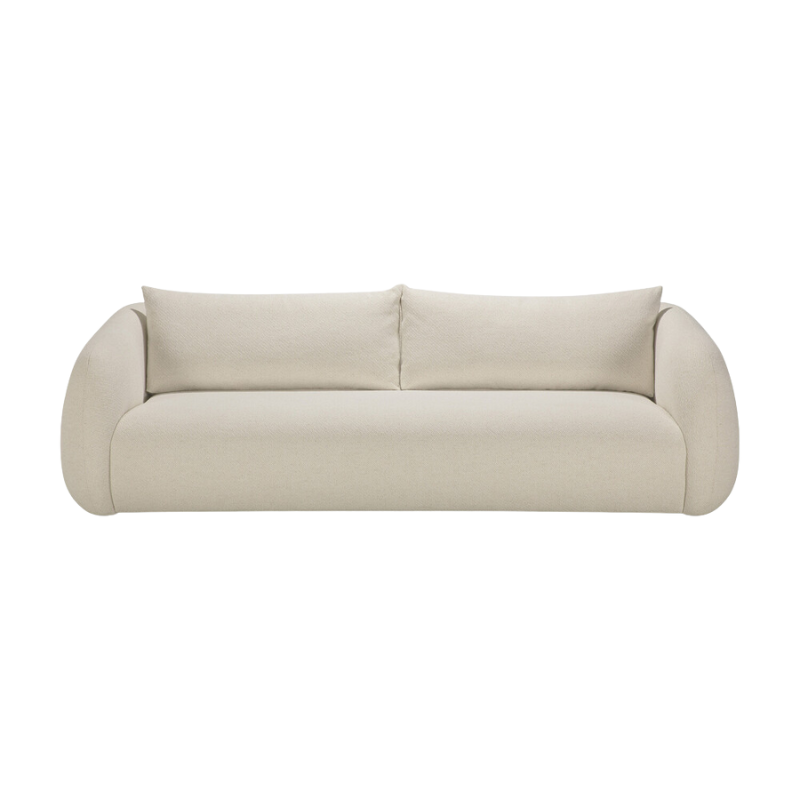 The Figur Sofa by Ethnicraft - 3-seater in Chalk.