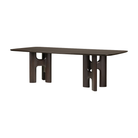 The 98 inch Flow Dining Table from Ethnicraft at an angle.