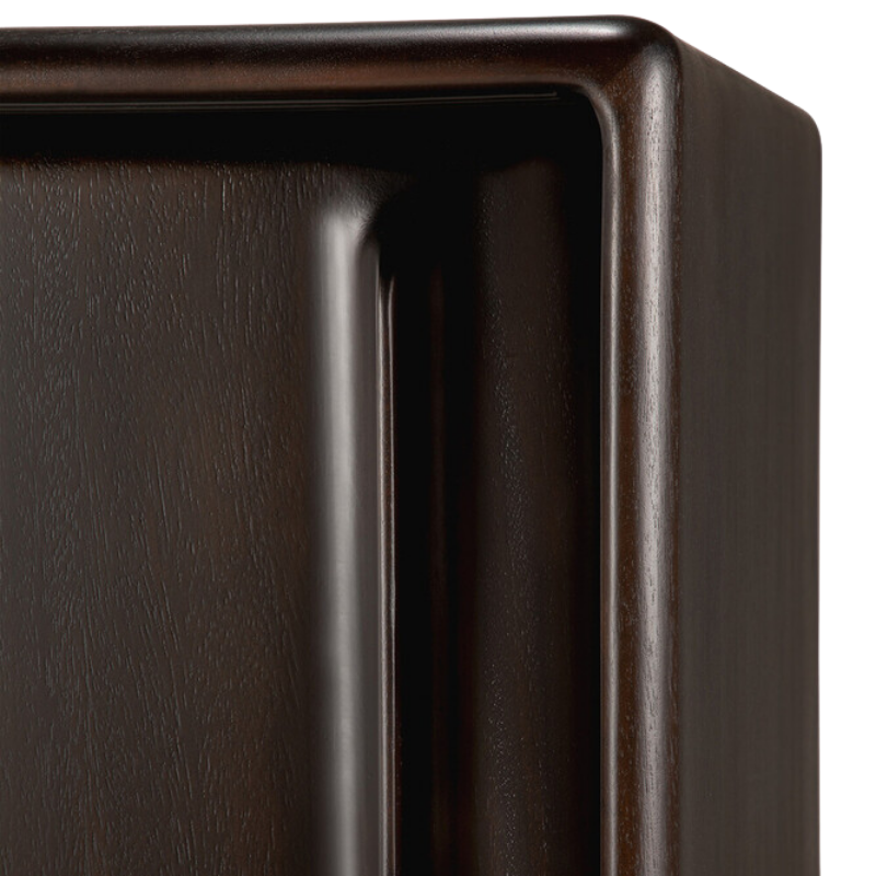 The 66-inch Flow Sideboard by Ethnicraft top edge in detail. all-groups