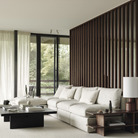 The Mellow 1-Seater Ivory from Ethnicraft in a living room.