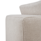 The Mellow Sofa Set Square 1-3 Ivory from Ethnicraft with a close-up from the back side.