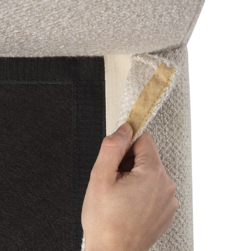 The Mellow Sofa Set Square 1-3 Ivory from Ethnicraft with the removable covers.