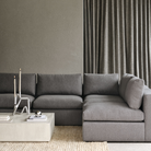 The Mellow Sofa Set, Square 2-3 Granite from Ethnicraft in a living room.