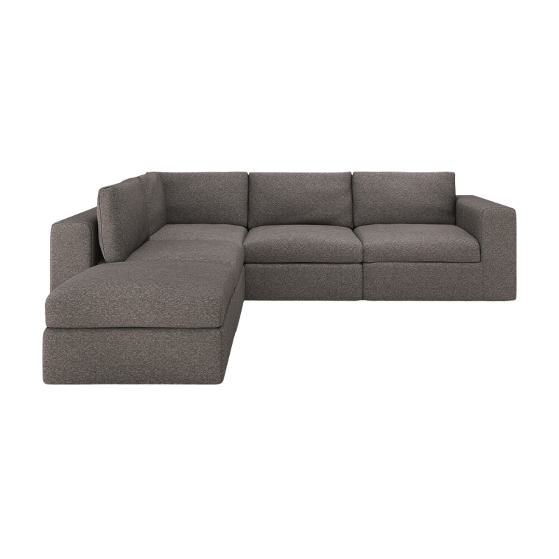The Mellow Sofa Set, Square 2-3 Granite, Left from Ethnicraft.