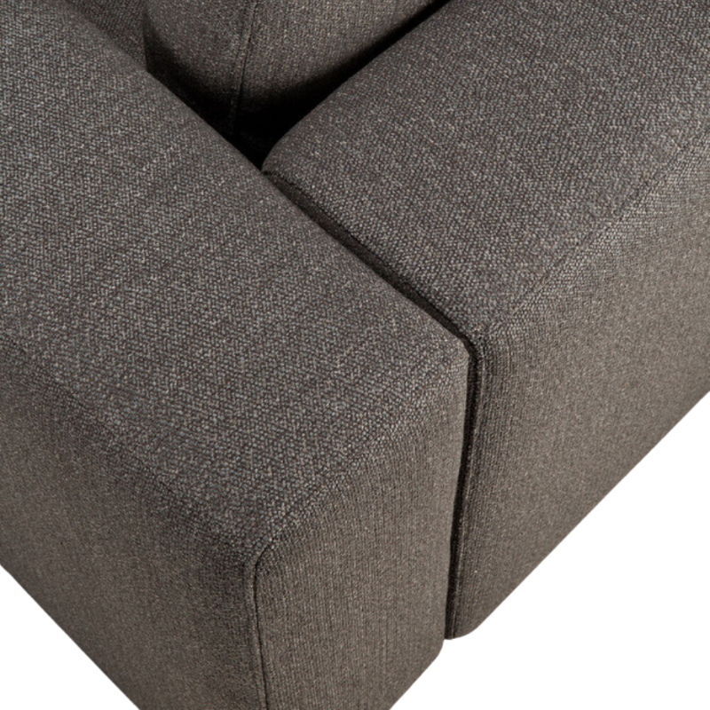 The Mellow Sofa Set, Square 2-3 Granite from Ethnicraft with a close-up from the top angle.