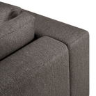 The Mellow Sofa Set Three Seater Granite from Ethnicraft with  a close-up from the top angle.