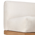 The Monocle Outdoor Modular Sofa 2-Seater from Ethnicraft with a cushion edge close up. all-groups