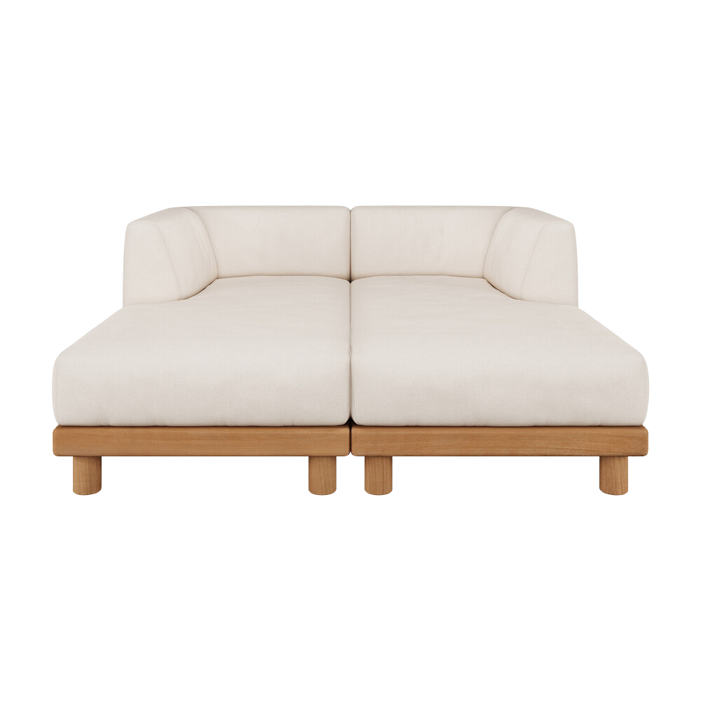 The Monocle Outdoor Modular Double Daybed from Ethnicraft.