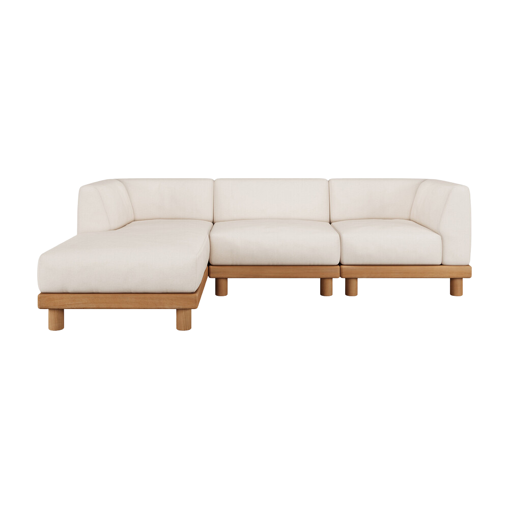 The Monocle Outdoor Modular Small Sectional Left from Ethnicraft.