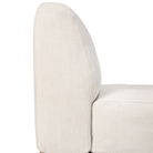 The Monocle Outdoor Modular Sofa 1-Seater from Ethnicraft with a backrest close up.