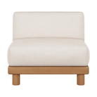 The Monocle Outdoor Modular Sofa 1-Seater from Ethnicraft with a front view.
