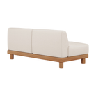 The Monocle Outdoor Modular Sofa 2-Seater from Ethnicraft with a back side.