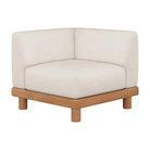 The Monocle Outdoor Modular Sofa End Seater from Ethnicraft with a front view. all-groups