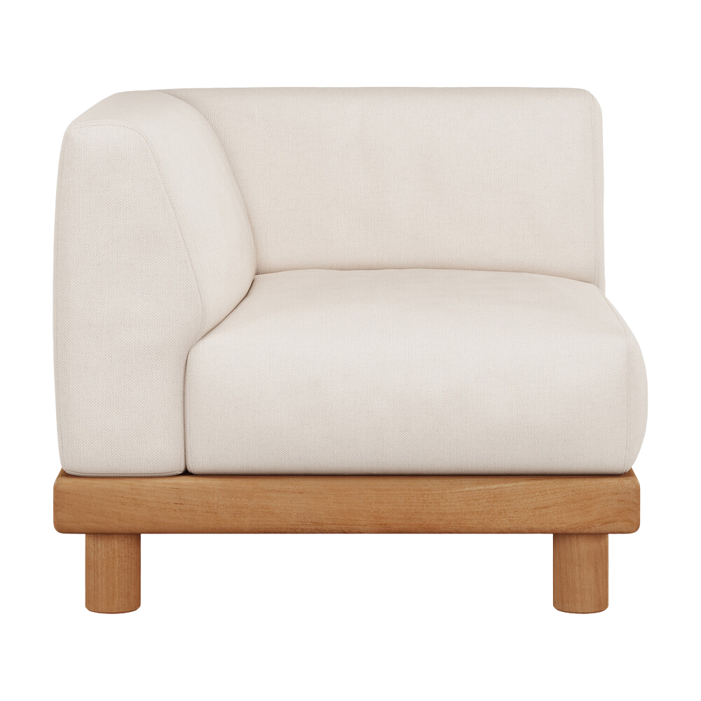 The Monocle Outdoor Modular Sofa End Seater Left from Ethnicraft.