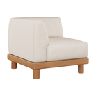 The Monocle Outdoor Modular Sofa End Seater Right from Ethnicraft with a side angle.