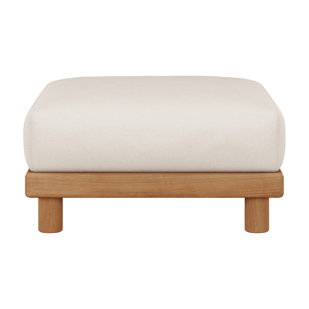 The Monocle Outdoor Modular Sofa Footstool from Ethnicraft.