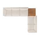 The Monocle Outdoor Modular Sofa Set II Right by Ethnicraft from the top view.