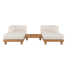 The Monocle Outdoor Sun Lounger Set with Table from Ethnicraft.