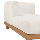 Detailed image of upholstery of the Monocle Outdoor Sun Lounger from Ethnicraft.