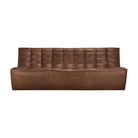 Ethnicraft's N701 3-seater Sofa in Chestnut leather