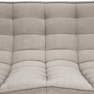 The N701 Modular Round Corner Sofa 1-2 from Ethnicraft in Ecru eco fabric seat in details. all-groups