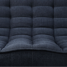 The N701 Modular Round Corner Sofa 1-2 from Ethnicraft in graphite eco fabric backrest and seat in details. all-groups