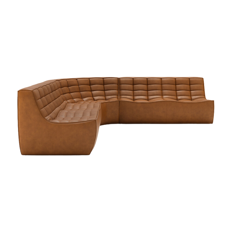 N701 Modular Round Corner Sofa 2-2 by Ethnicraft | Illuminée – Illuminée