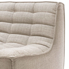 The N701 Modular Round Corner Sofa 2-3 from Ethnicraft in beige standard fabric with armrest details. all-groups