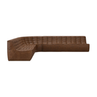 The N701 Modular Round Corner Sofa 2-3 Chestnut Left from Ethnicraft.