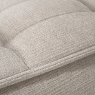 The N701 Modular Round Corner Sofa 2-3 from Ethnicraft in Ecru eco  fabric close-up. all-groups