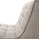 The N701 Modular Sectional Sofa, Square 1-2 from Ethnicraft in beige standard fabric focusing on the upholstery.