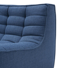 The N701 Modular Sectional Sofa, Square 1-2 from Ethnicraft in blue standard fabric in detail.