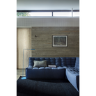 The N701 Modular Sectional Sofa, Square 1-2 from Ethnicraft in blue standard fabric in a living room.