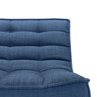 The N701 Modular Sectional Sofa, Square 1-2 from Ethnicraft in blue standard fabric focusing on the upholstery.