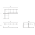 The N701 Modular Sectional Sofa, Square 1-2 from Ethnicraft dimensions. all-groups